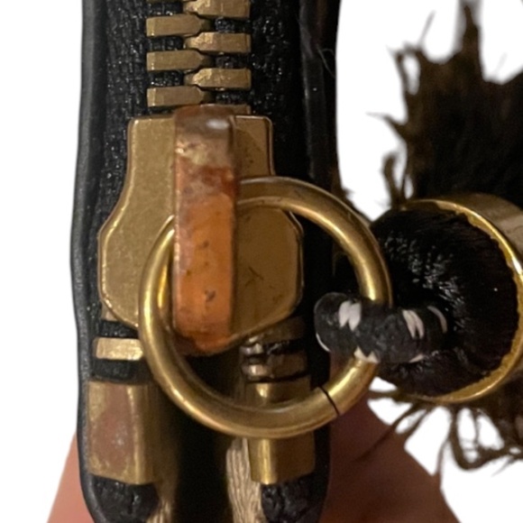 J.Crew Leopard Print Medium Clutch – Faux Calf Hair & Black Leather Trim - Picture 16 of 16